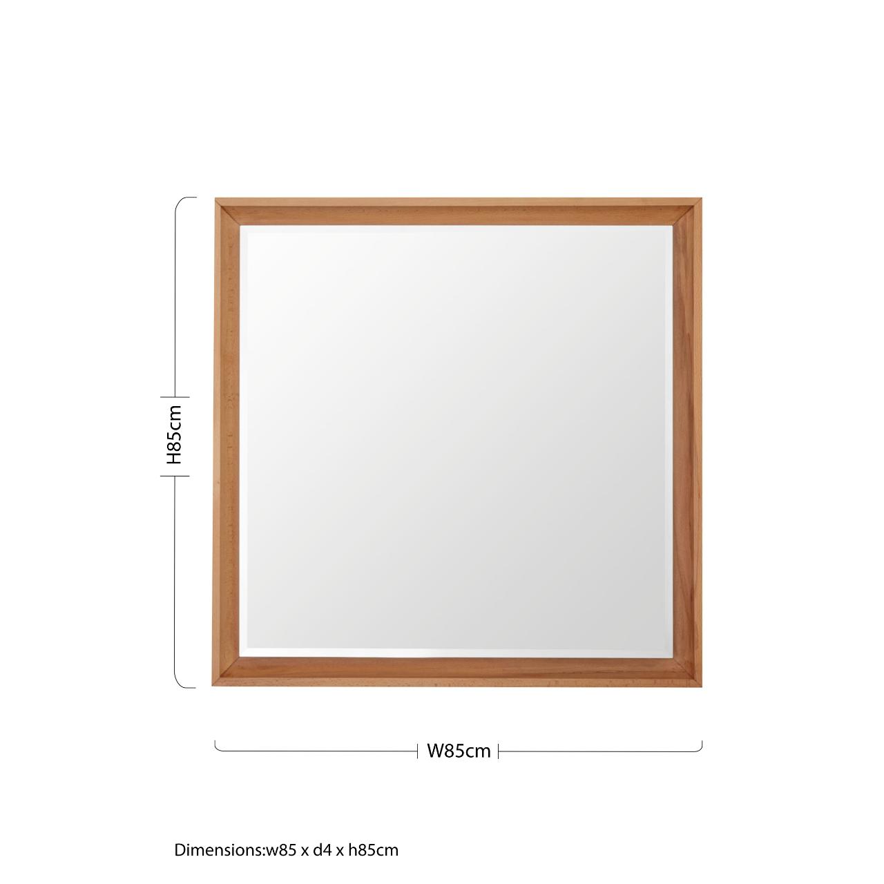 Beechwood Square Wall Mirror Dimensions: Height 85cm x Width 85cm x Depth 4cm