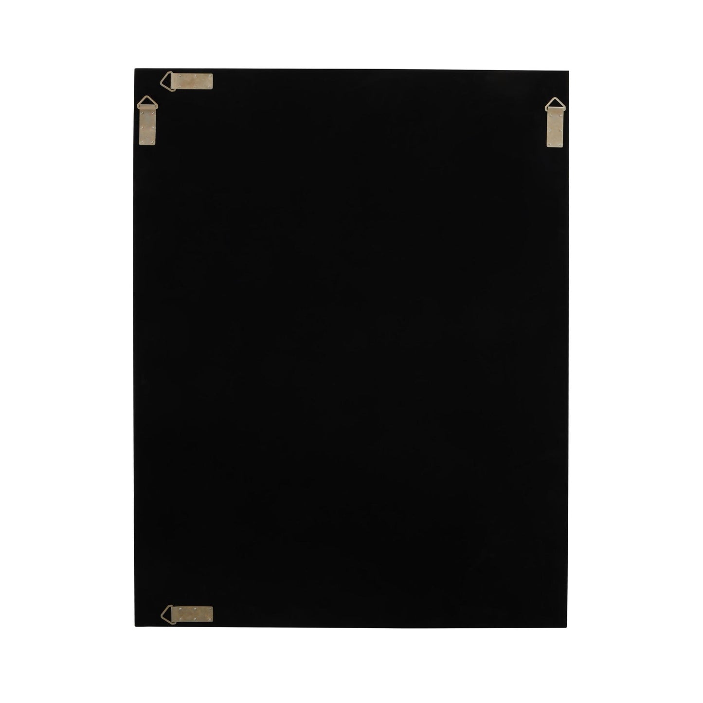 Industrial Convex Window Pane Wall Mirror - Black Wood Backing