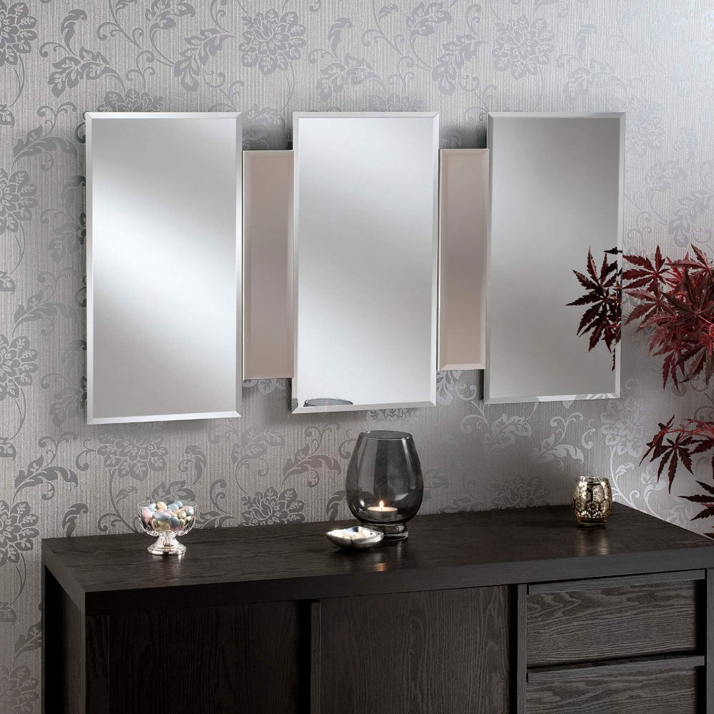 Mars Panelled Mirror Range Bronze 5 Panels