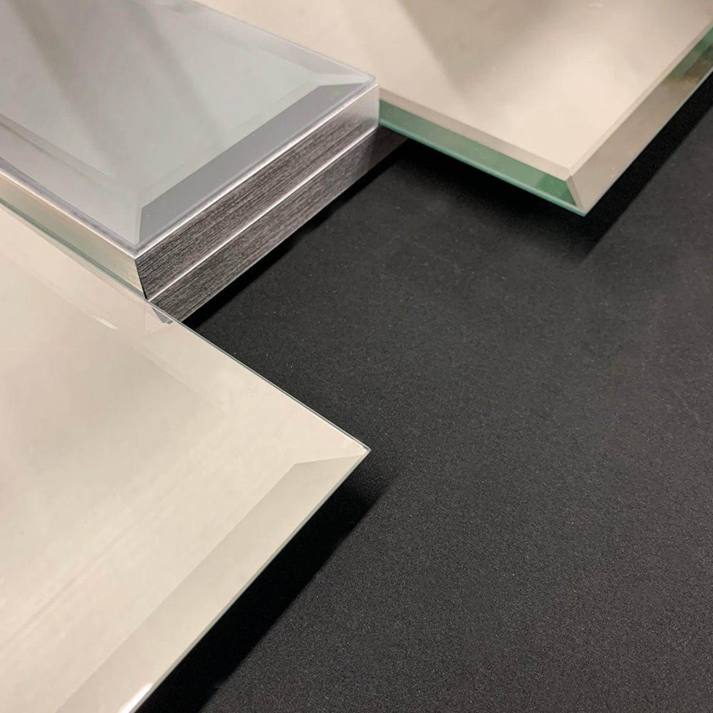 Mars Panelled Mirror Range Grey detail