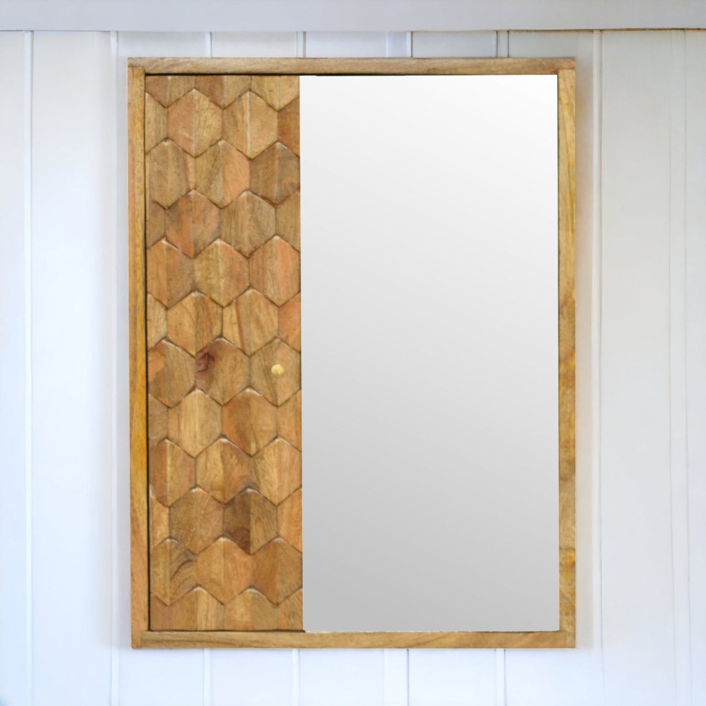 d Wood Mirror Cabinet Pineapple Design Lifestyle