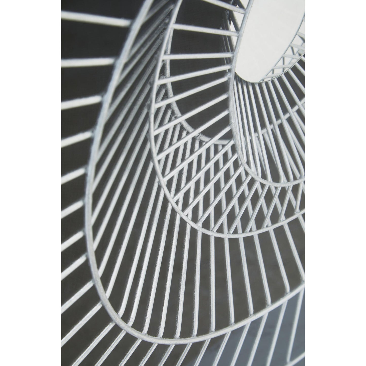 Square Silver and Black Wire Mirrored Wall Art 80cm x 80cm Wire Detail