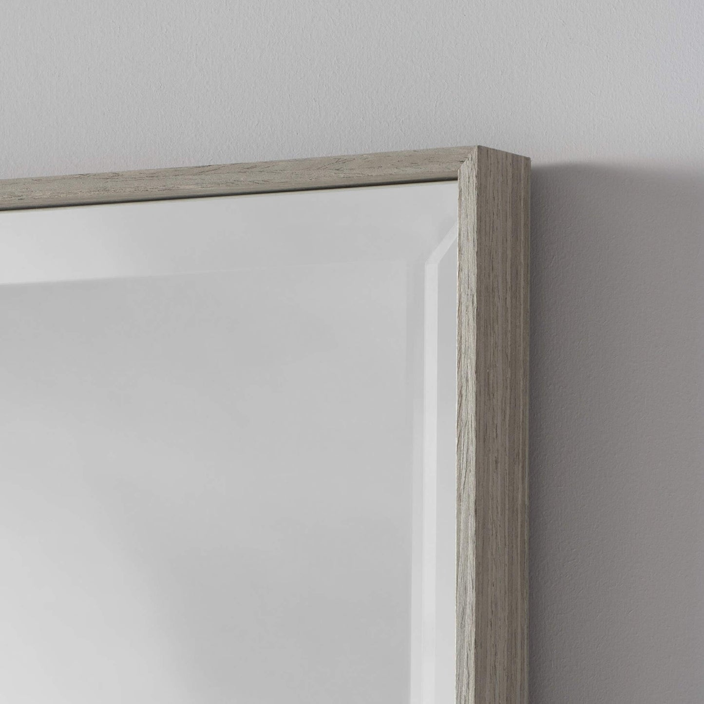 Tall Slim Tenby Mirror Grey Frame Detail