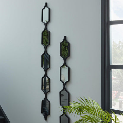 Decorative Black Hanging Mirror - In Room