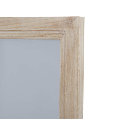 Tall Washed Wood Window Mirror - Corner Frame Detail