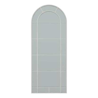  Arched Window White Leaner Mirror 