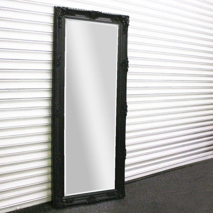 Chelsea Leaner Floor Mirror in Black