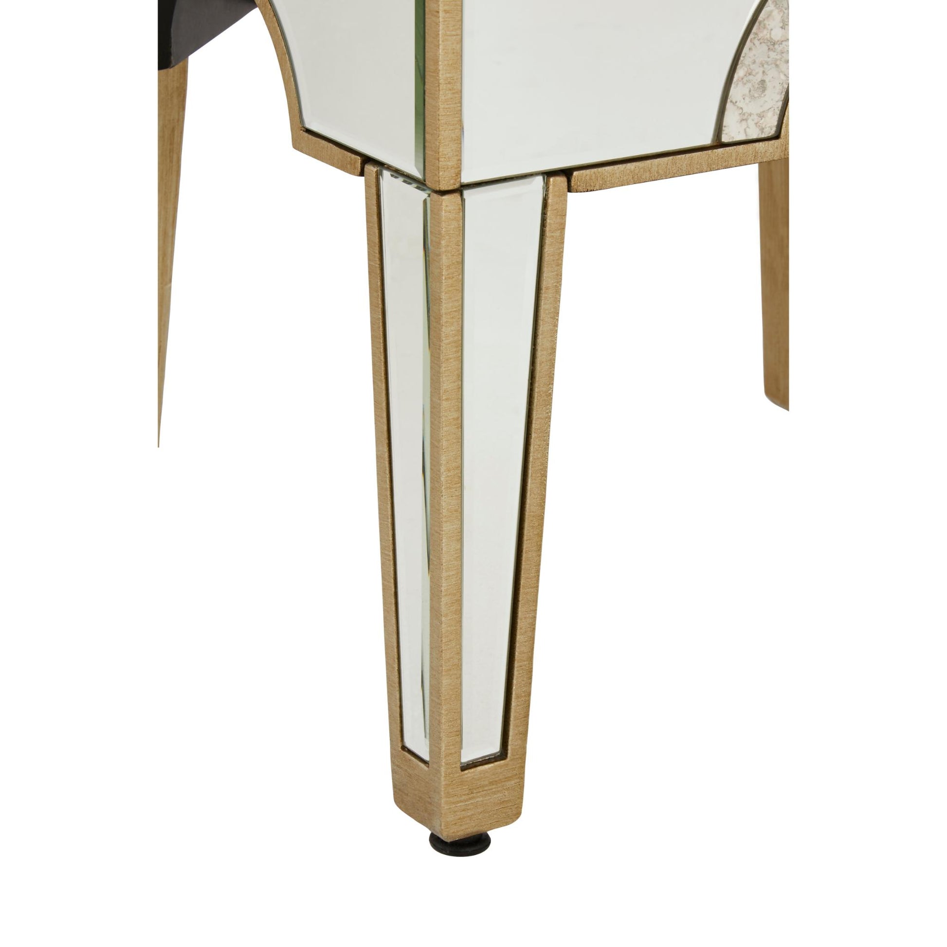 Circles of Elegance Mirrored Stool Leg