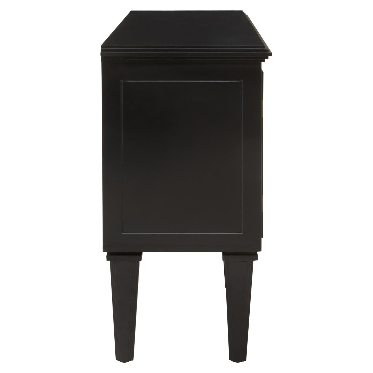 Convex_Mirror_Black_Classic_Lattice_Overlay_Sideboard_Side_View