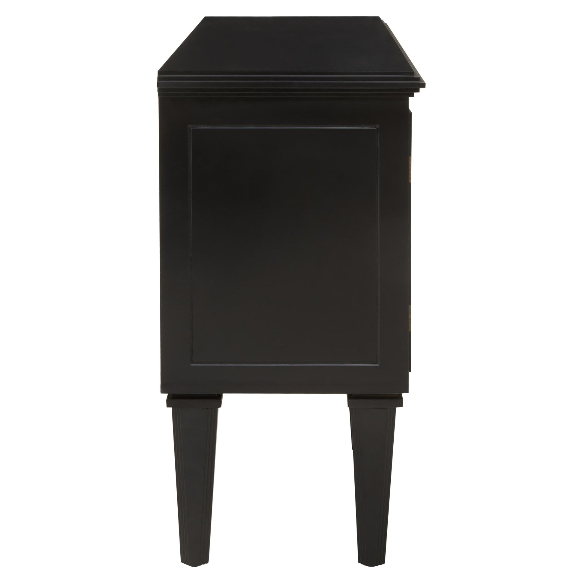 Convex_Mirror_Black_Classic_Lattice_Overlay_Sideboard_Side_View