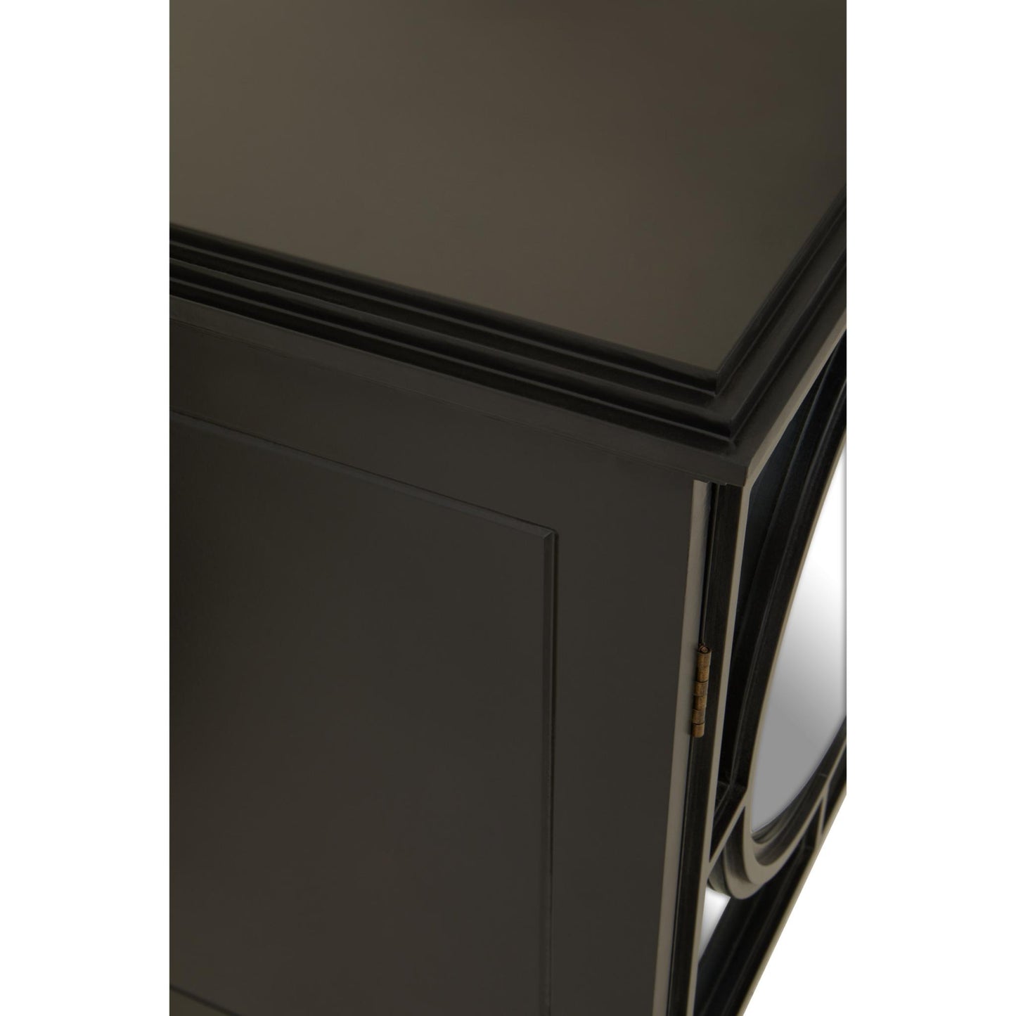 Convex_Mirror_Black_Classic_Lattice_Overlay_Sideboard_Top_View