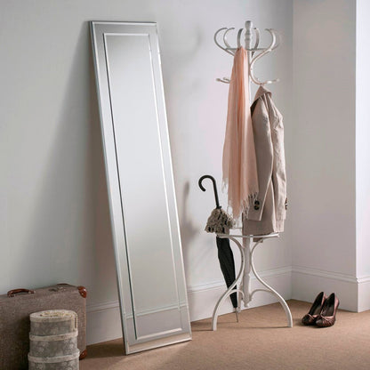 Frameless Tall Slim Elisa Mirror Silver