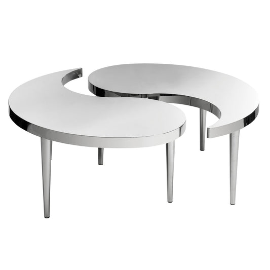 Industrial Chic Yin-Yang Coffee Table Open