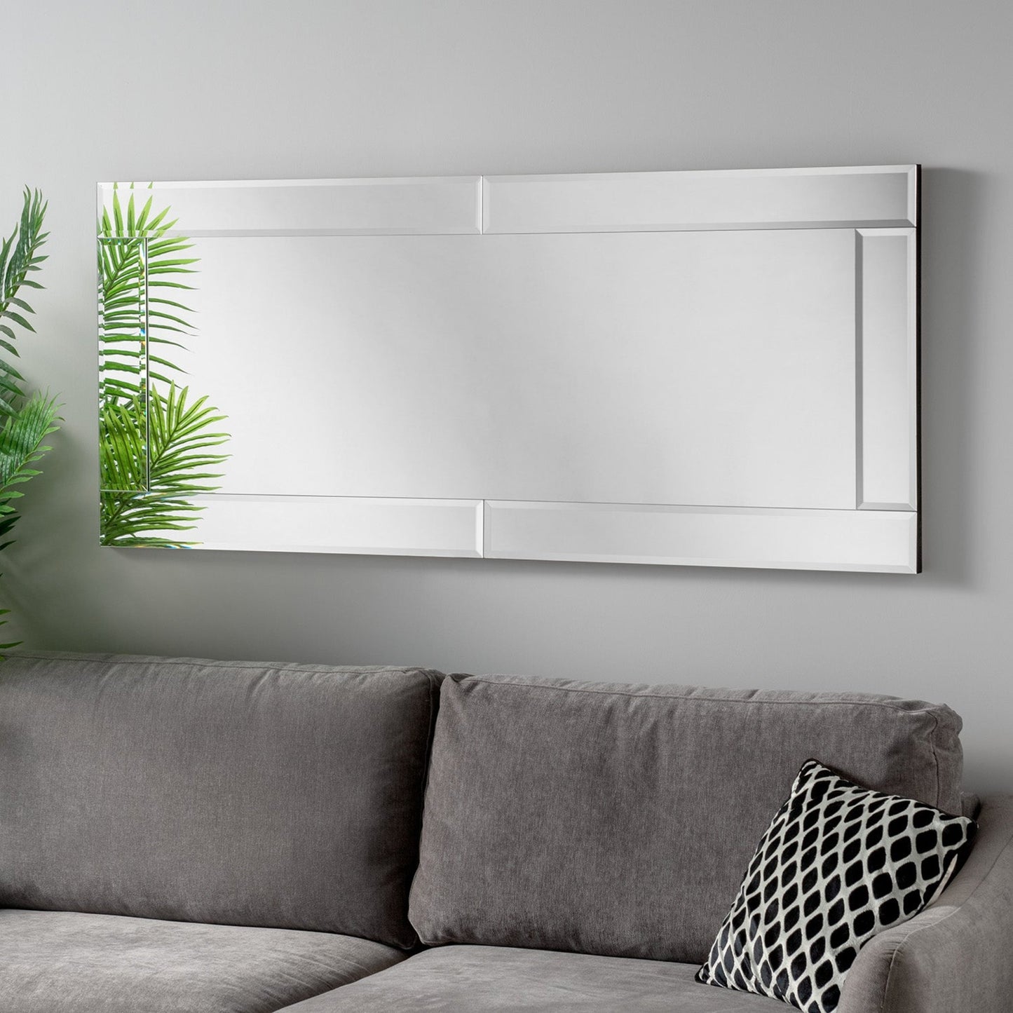 Luxe Reflection Oblong Silver Mirror