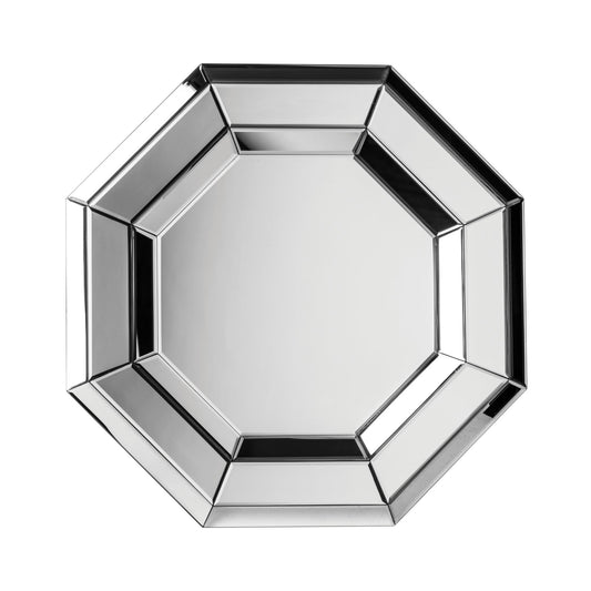 Octagon Small Reflective Contemporary Wall Mirror 60cm diameter