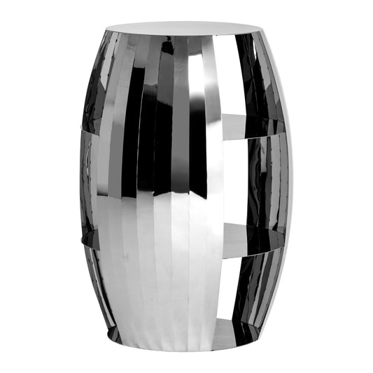 Polished_Stainless_Steel_Barrel_Bar_Front_View_2_Shelves