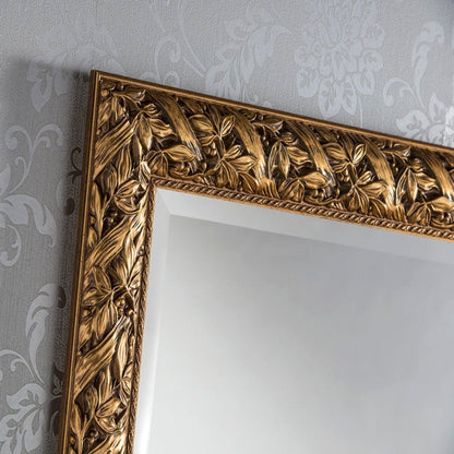 Sherwood Wall Mirror in Deep Gold Frame Detail