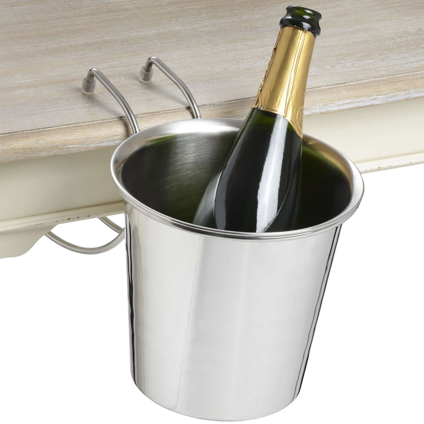 Silver_Table_Hanging_Champagne_Bucket_in_Situ