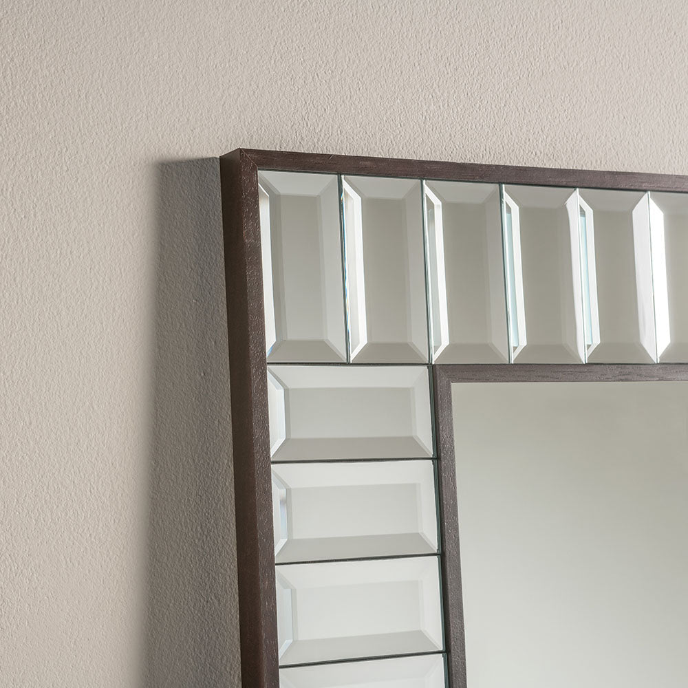 St Tropez Wall Mirror Wenge - Corner Zoom