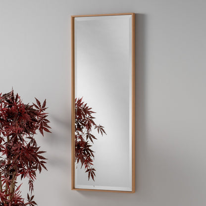 Tall Slim Tenby Mirror Oak