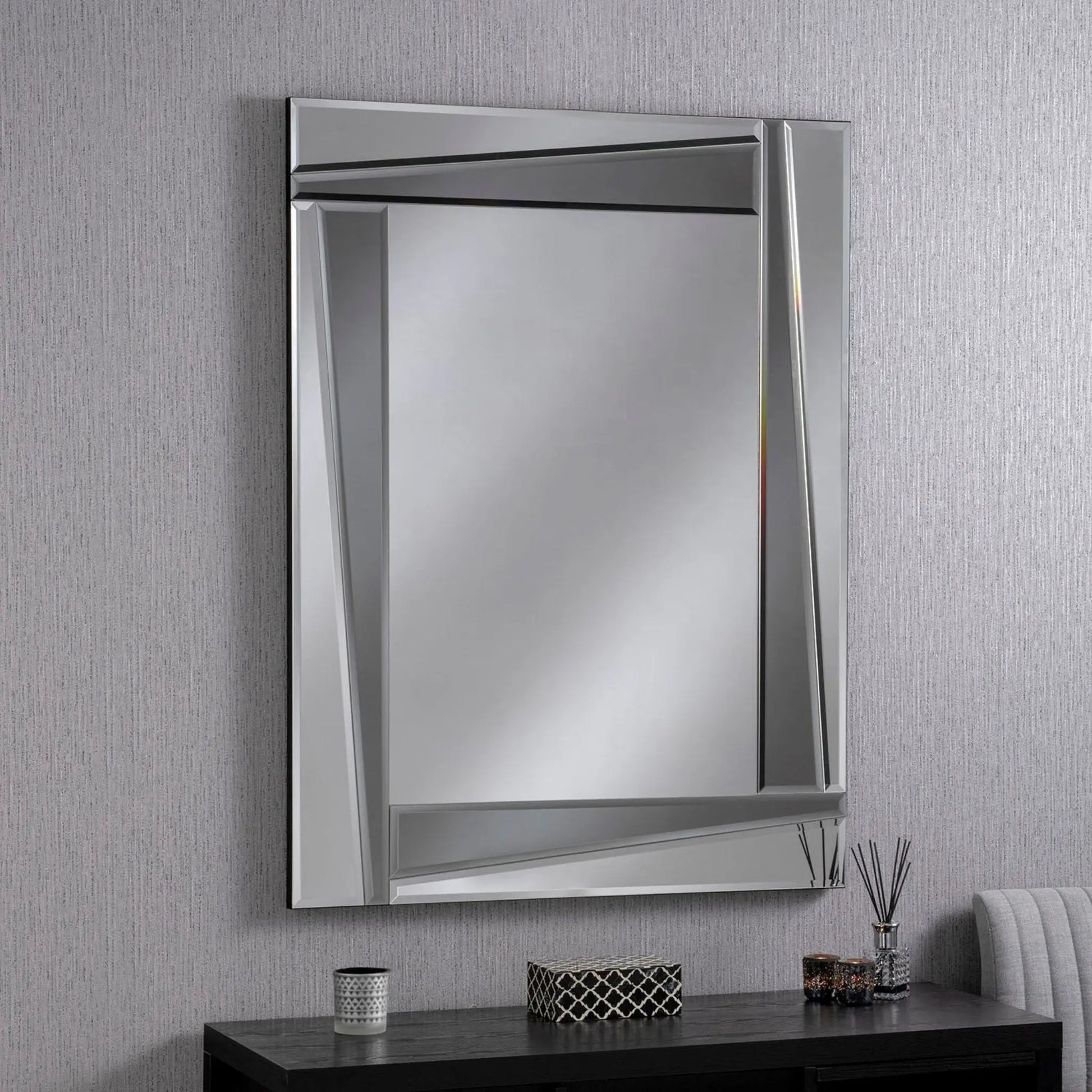 Two-Tone Wall Mirror Portrait Orientation