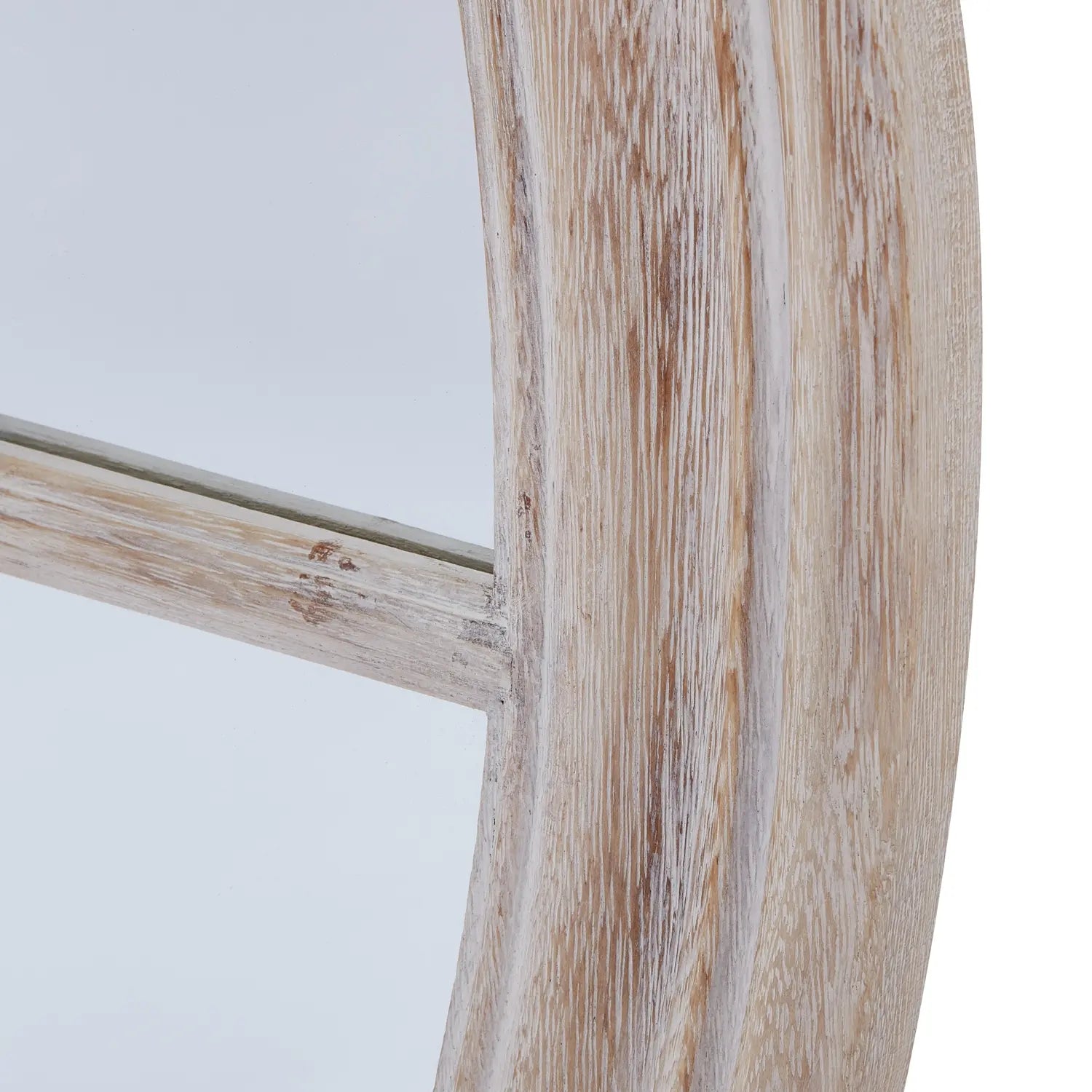 Detail of the washed wooden frame.