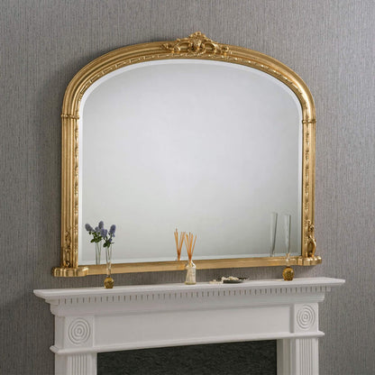 Windsor Over Mantle Mirror Gold